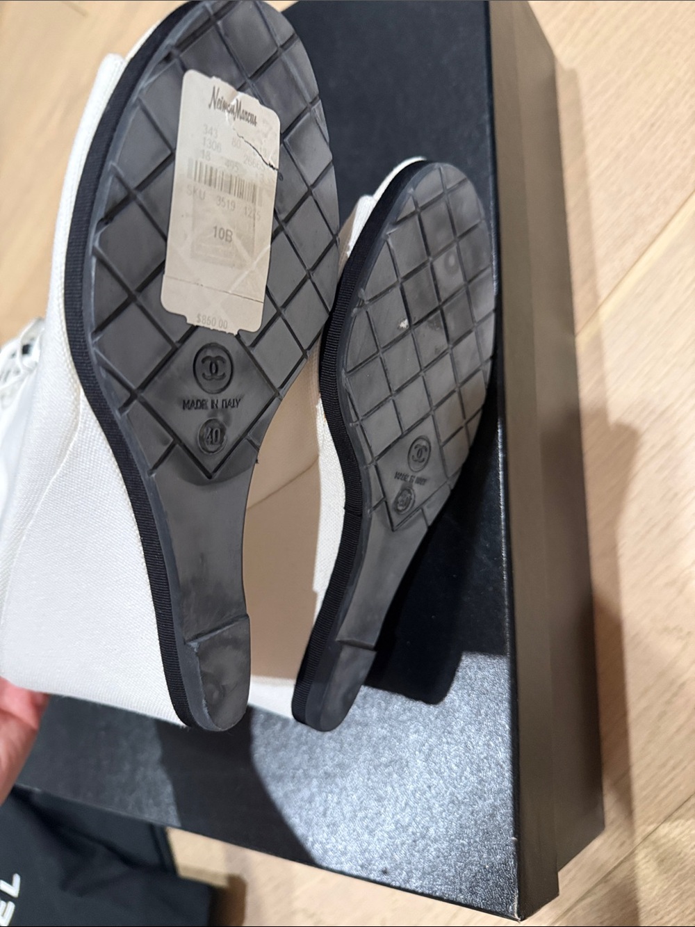 CHANEL wedge peep toe  bootie - Picture 8 of 13